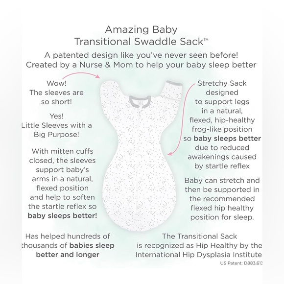 Amazing Baby Swaddle Sack | Size Medium | 14-21lbs - Picture 4 of 7